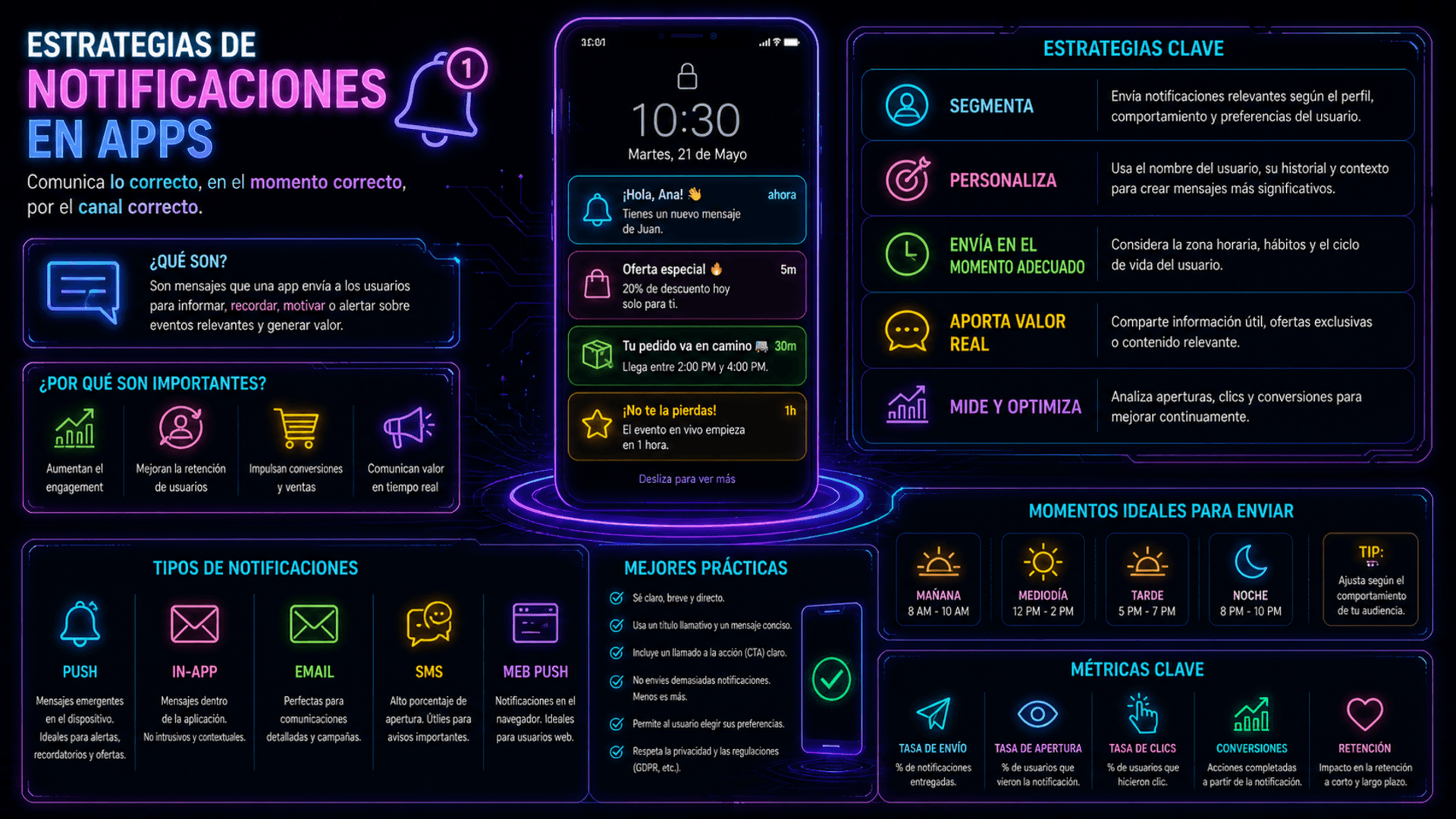 Estrategias de Notificaciones en Apps image