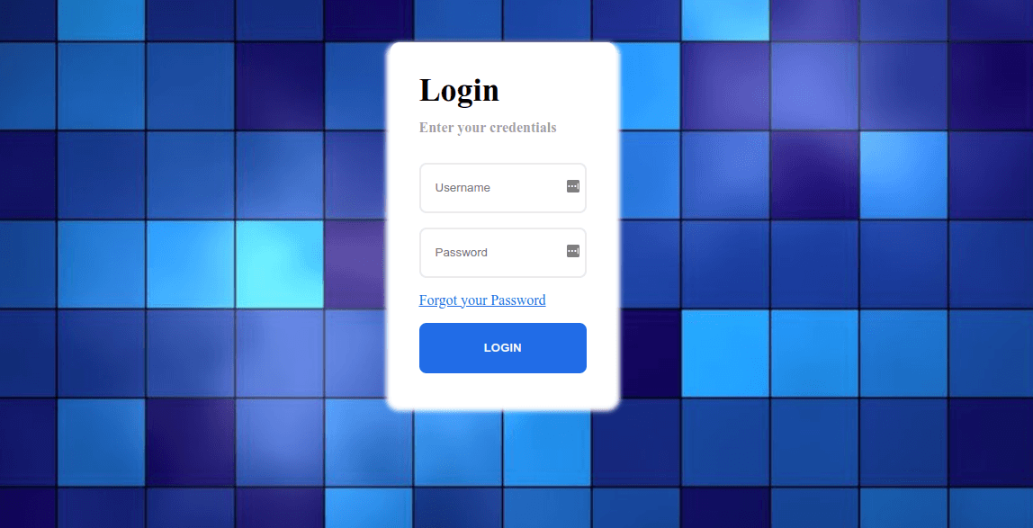 Login form animated